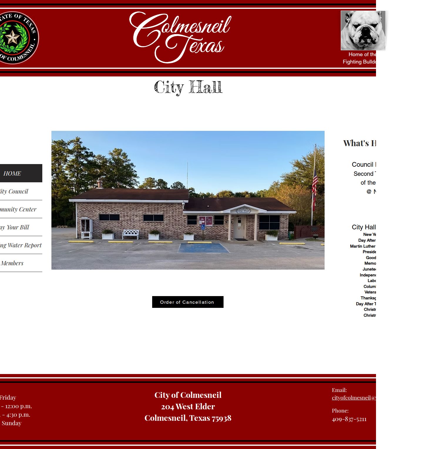 Tyler County Colmesneil arrest-record city contact source