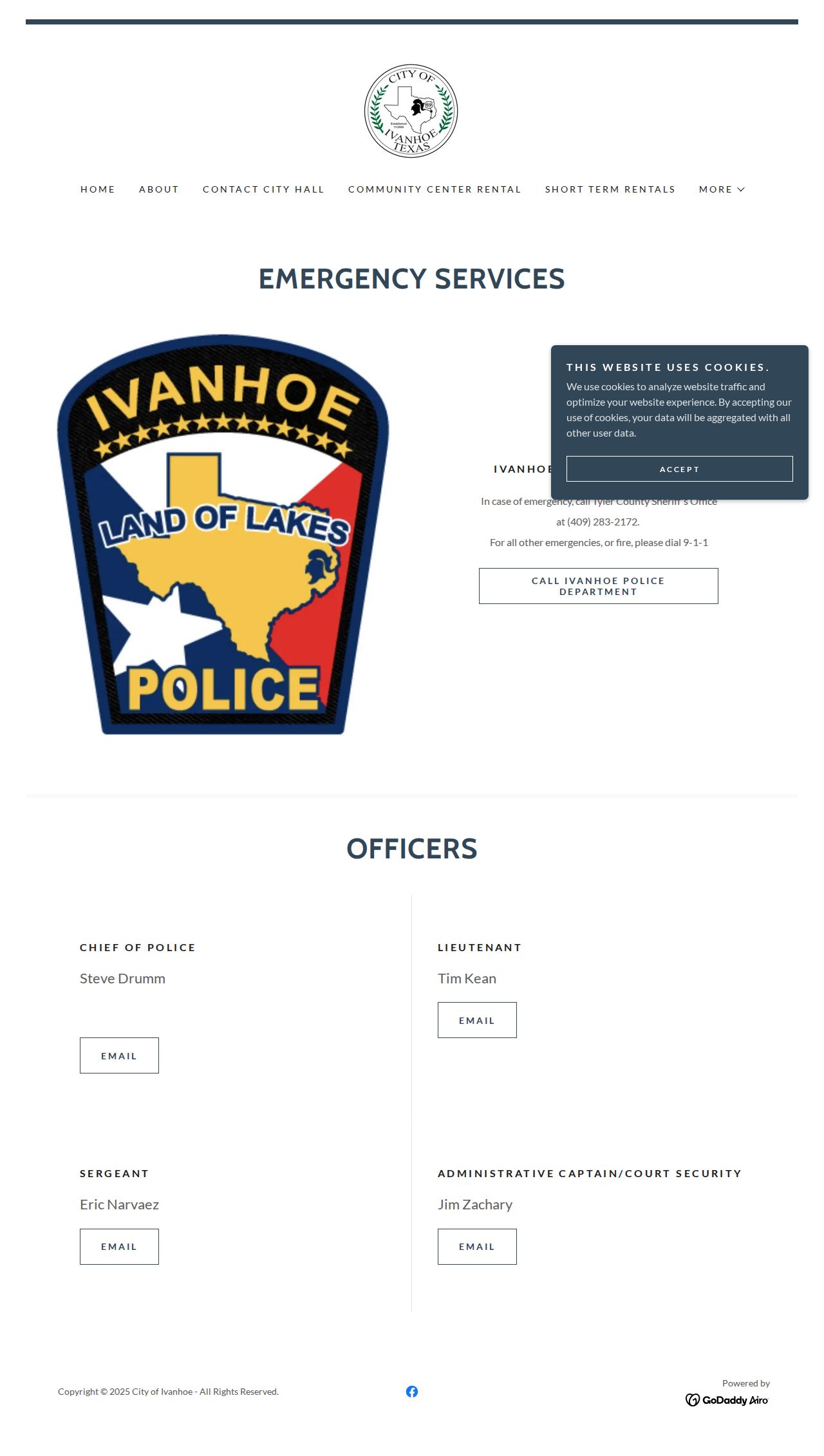 Tyler County Ivanhoe arrest-record police contact source